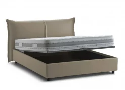 Letto matrimoniale Abarat, adatto per materasso Cm 160x200,<Dmora Discount