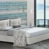 Letto matrimoniale Abbaione, adatto per materasso Cm 160x190,<Dmora Outlet