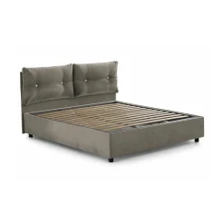 Letto matrimoniale Abbaione, adatto per materasso Cm 160x190,<Dmora Fashion