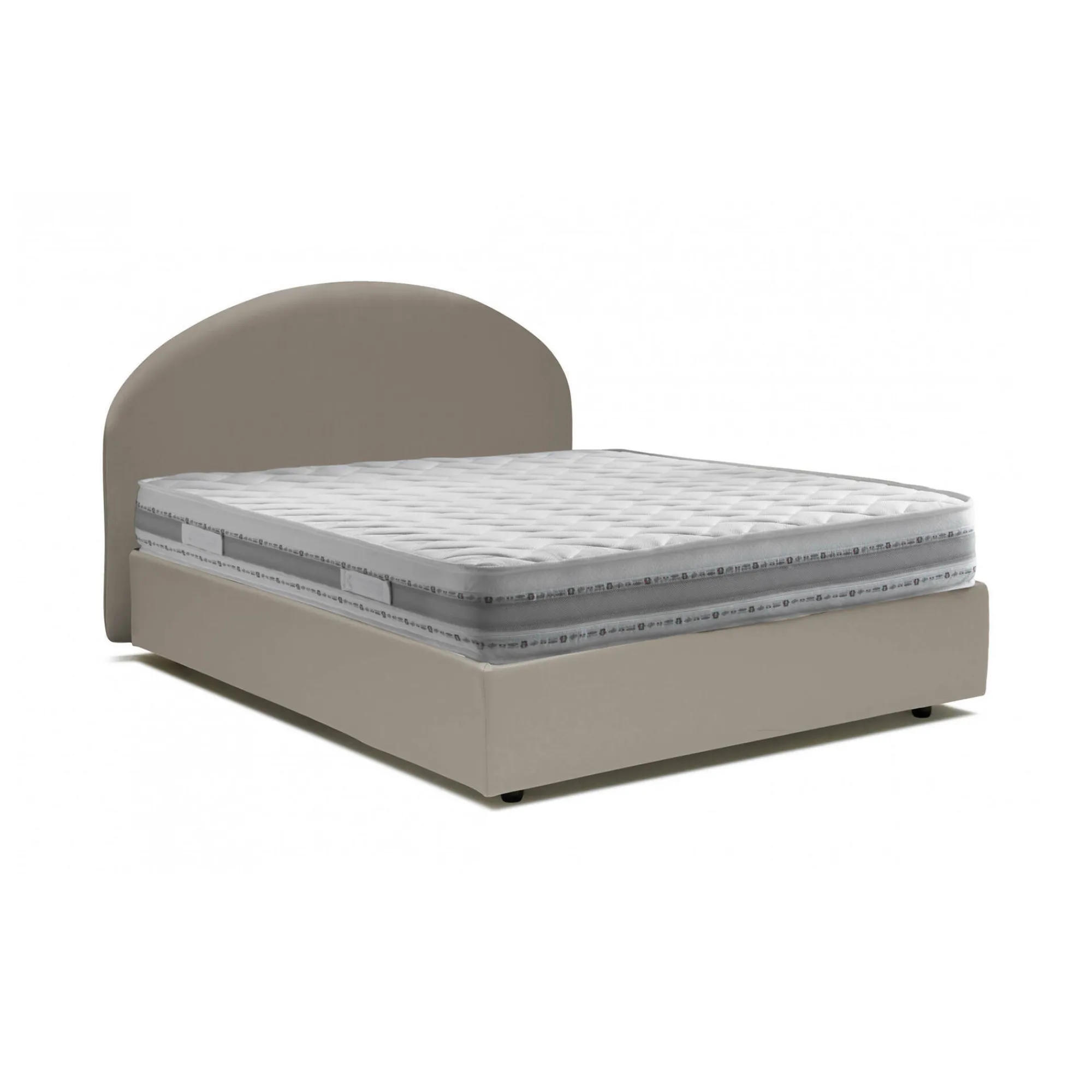 Letto matrimoniale Adelfia, con materasso Cm 160x190 incluso,<Dmora Hot