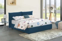 Letto matrimoniale Aghineo, adatto per materasso Cm 160x200,<Dmora Hot