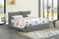 Letto matrimoniale Aghineo, adatto per materasso Cm 160x200,<Dmora Sale