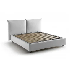 Letto matrimoniale Aghineo, adatto per materasso Cm 160x200,<Dmora Cheap