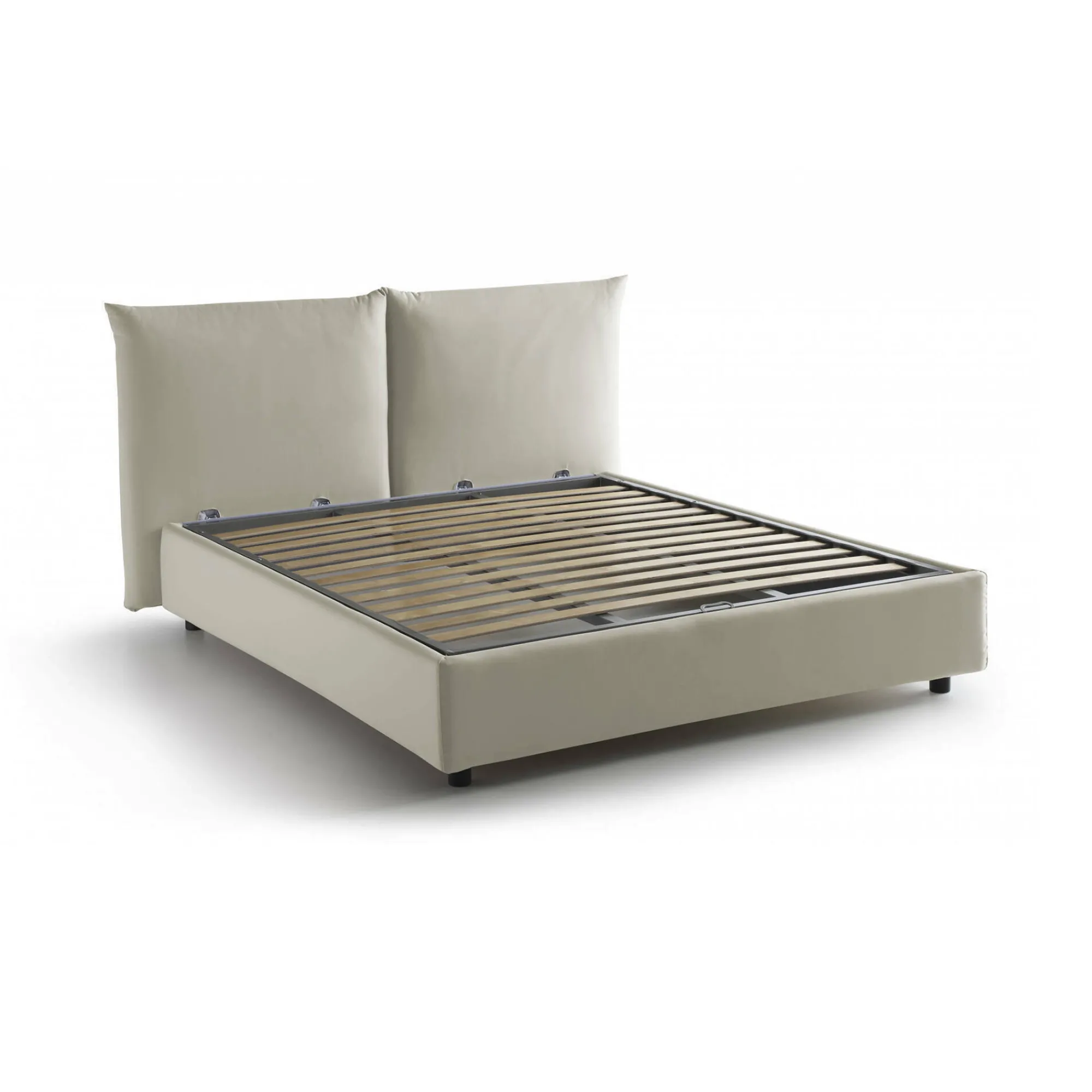 Letto matrimoniale Aghineo, adatto per materasso Cm 160x200,<Dmora Cheap