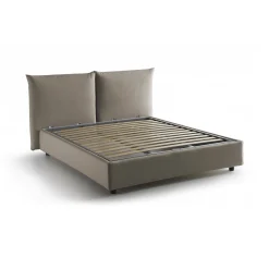 Letto matrimoniale Aghineo, adatto per materasso Cm 160x200,<Dmora Discount