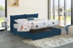 Letto matrimoniale Aghineo, adatto per materasso Cm 160x200,<Dmora Hot