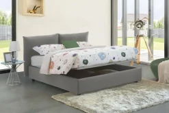 Letto matrimoniale Aghineo, adatto per materasso Cm 160x200,<Dmora Sale