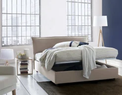 Letto matrimoniale Aishia, con materasso Cm 160x200 incluso,<Dmora Cheap