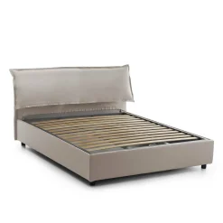 Letto matrimoniale Aishia, con materasso Cm 160x200 incluso,<Dmora Cheap