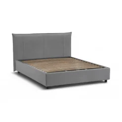 Letto matrimoniale Akasha, adatto per materasso 160x190 cm,<Dmora Fashion