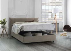 Letto matrimoniale Akasha, adatto per materasso 160x190 cm,<Dmora Store