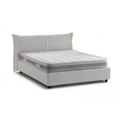 Letto matrimoniale Akio, con materasso 160x190 Cm incluso,<Dmora Clearance