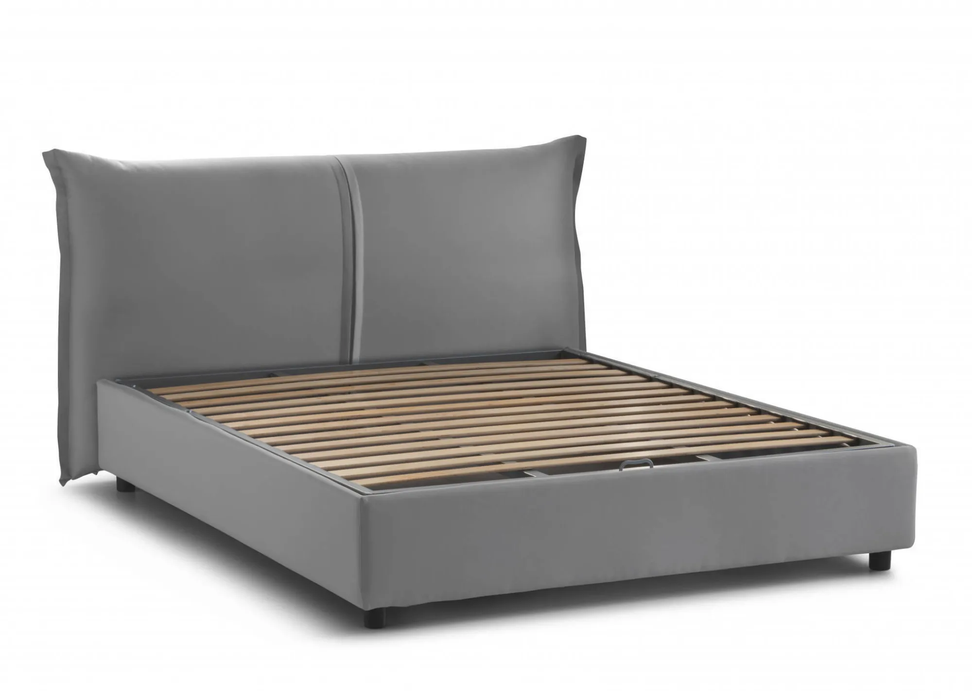 Letto matrimoniale Akio, con materasso 160x190 Cm incluso,<Dmora New