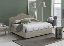 Letto matrimoniale Akym, con materasso Cm 160x190 incluso,<Dmora Flash Sale