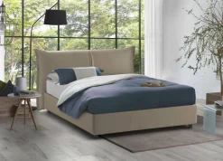 Letto matrimoniale Alabaster, adatto per materasso Cm 160x190,<Dmora Cheap