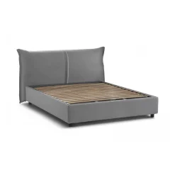 Letto matrimoniale Alabaster, adatto per materasso Cm 160x190,<Dmora Hot
