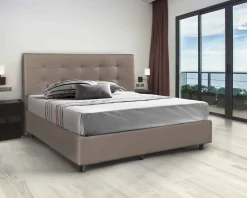 Letto matrimoniale Albanio, adatto per materasso 160x190 cm,<Dmora Clearance