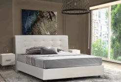 Letto matrimoniale Albanio, adatto per materasso 160x190 cm,<Dmora Flash Sale