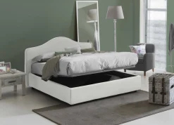 Letto matrimoniale Alborella, adatto per materasso Cm 160x200,<Dmora Cheap