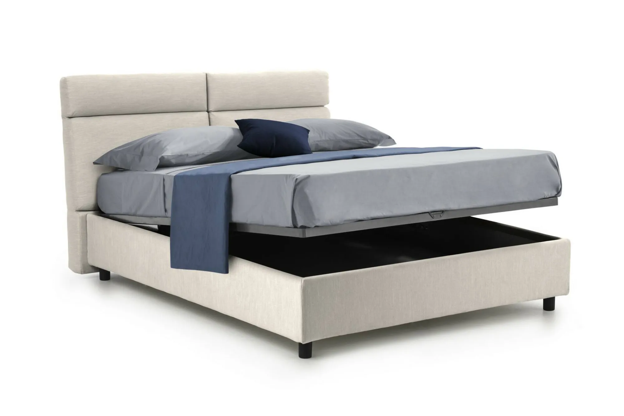 Letto matrimoniale Alcatron, Adatto a materasso Cm 160x190,<Dmora Outlet