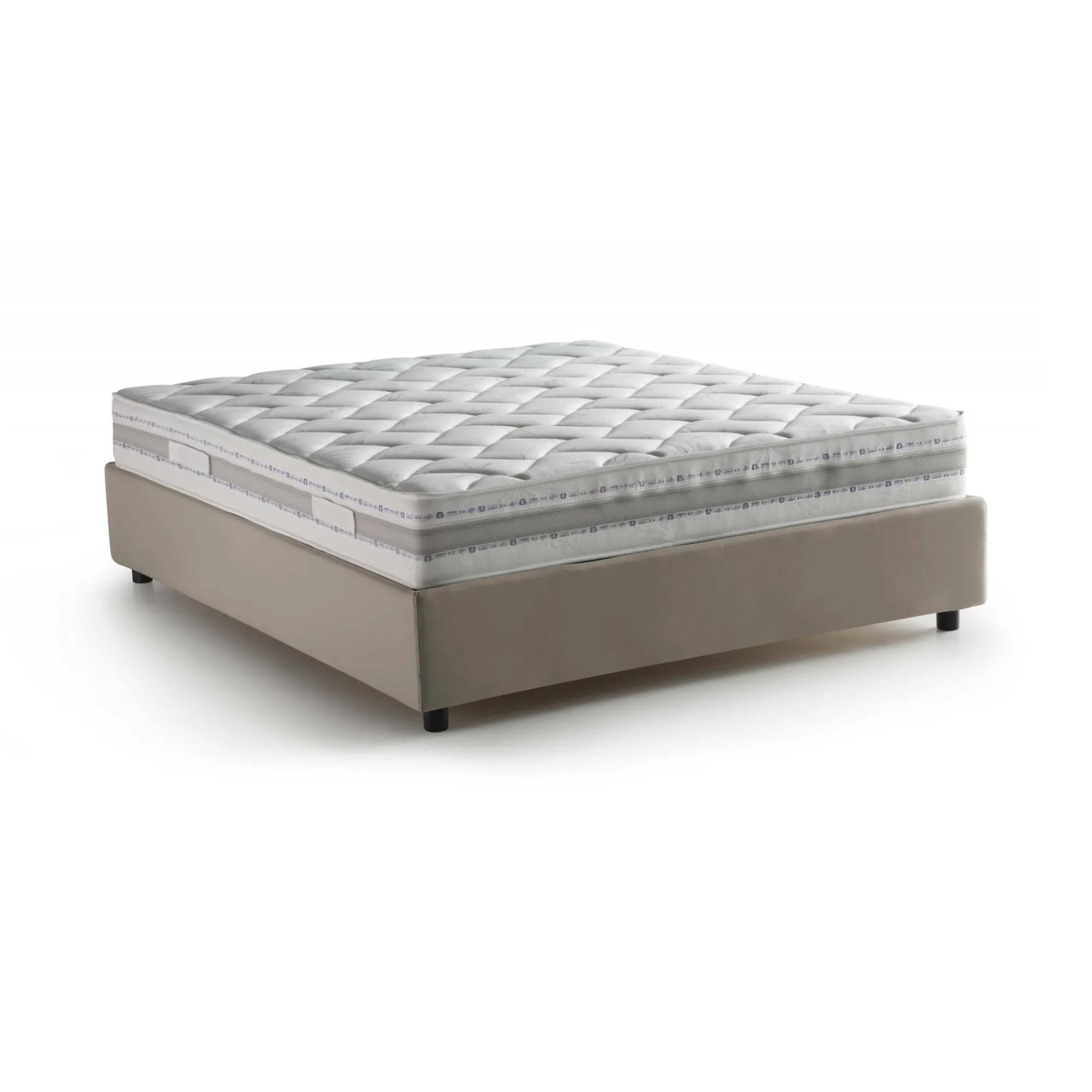 Letto matrimoniale Alessander, con materasso Cm 160x200 incluso,<Dmora Discount