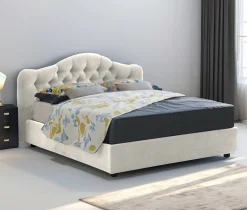 Letto matrimoniale Alfer, Con materasso Cm 160x200 incluso,<Dmora Best