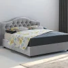 Letto matrimoniale Alfer, Con materasso Cm 160x200 incluso,<Dmora Shop