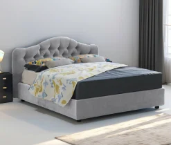 Letto matrimoniale Alfer, Con materasso Cm 160x200 incluso,<Dmora Shop