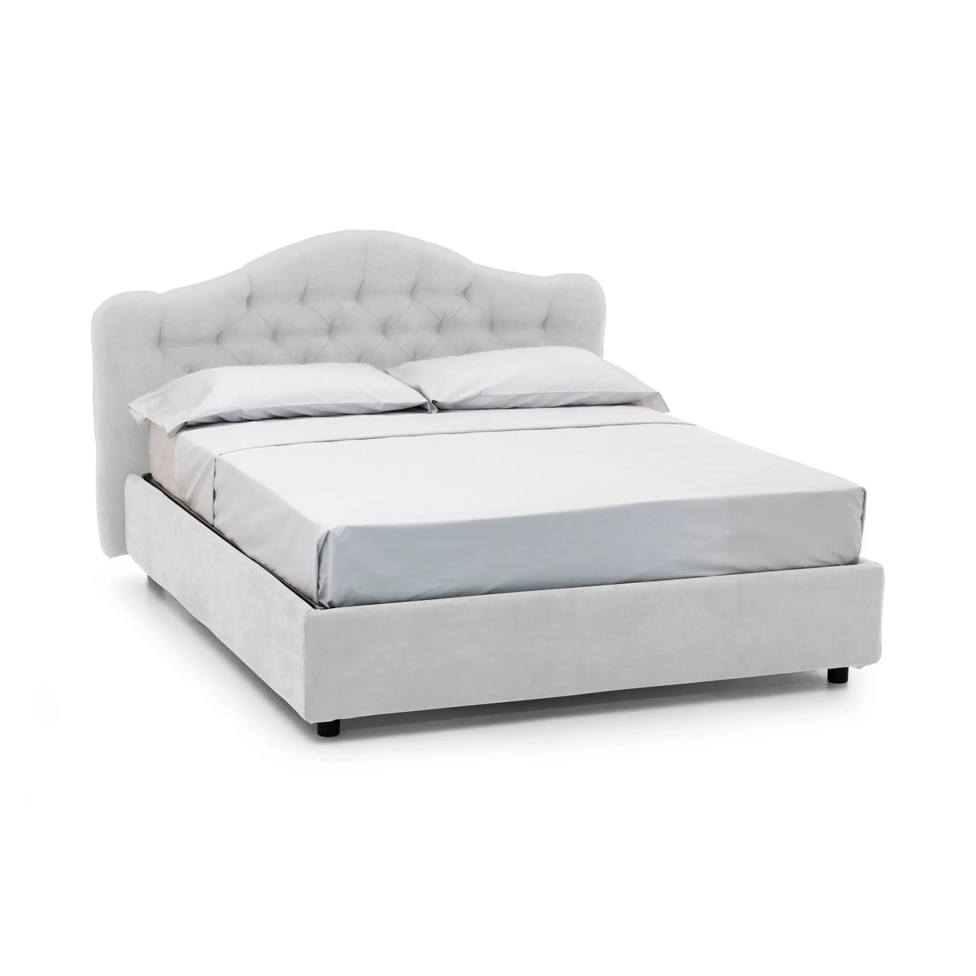 Letto matrimoniale Alfer, Con materasso Cm 160x200 incluso,<Dmora Hot