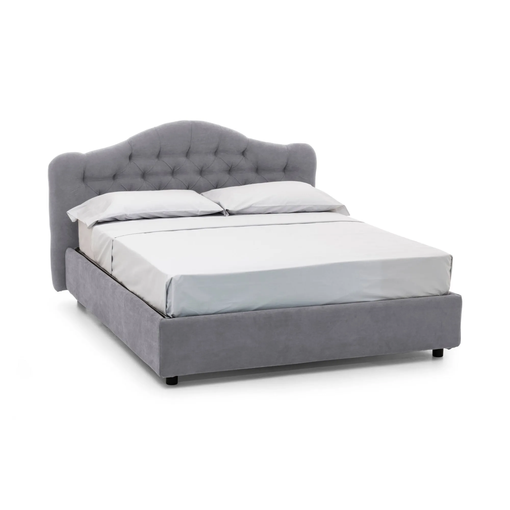 Letto matrimoniale Alfer, Con materasso Cm 160x200 incluso,<Dmora Shop