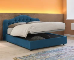 Letto matrimoniale Alfer, Con materasso Cm 160x200 incluso,<Dmora Discount