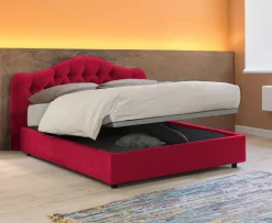 Letto matrimoniale Alfer, Con materasso Cm 160x200 incluso,<Dmora Flash Sale