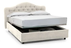 Letto matrimoniale Alfer, Con materasso Cm 160x200 incluso,<Dmora Best