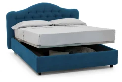 Letto matrimoniale Alfer, Con materasso Cm 160x200 incluso,<Dmora Discount
