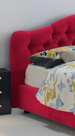 Letto matrimoniale Alfer, Con materasso Cm 160x200 incluso,<Dmora Flash Sale