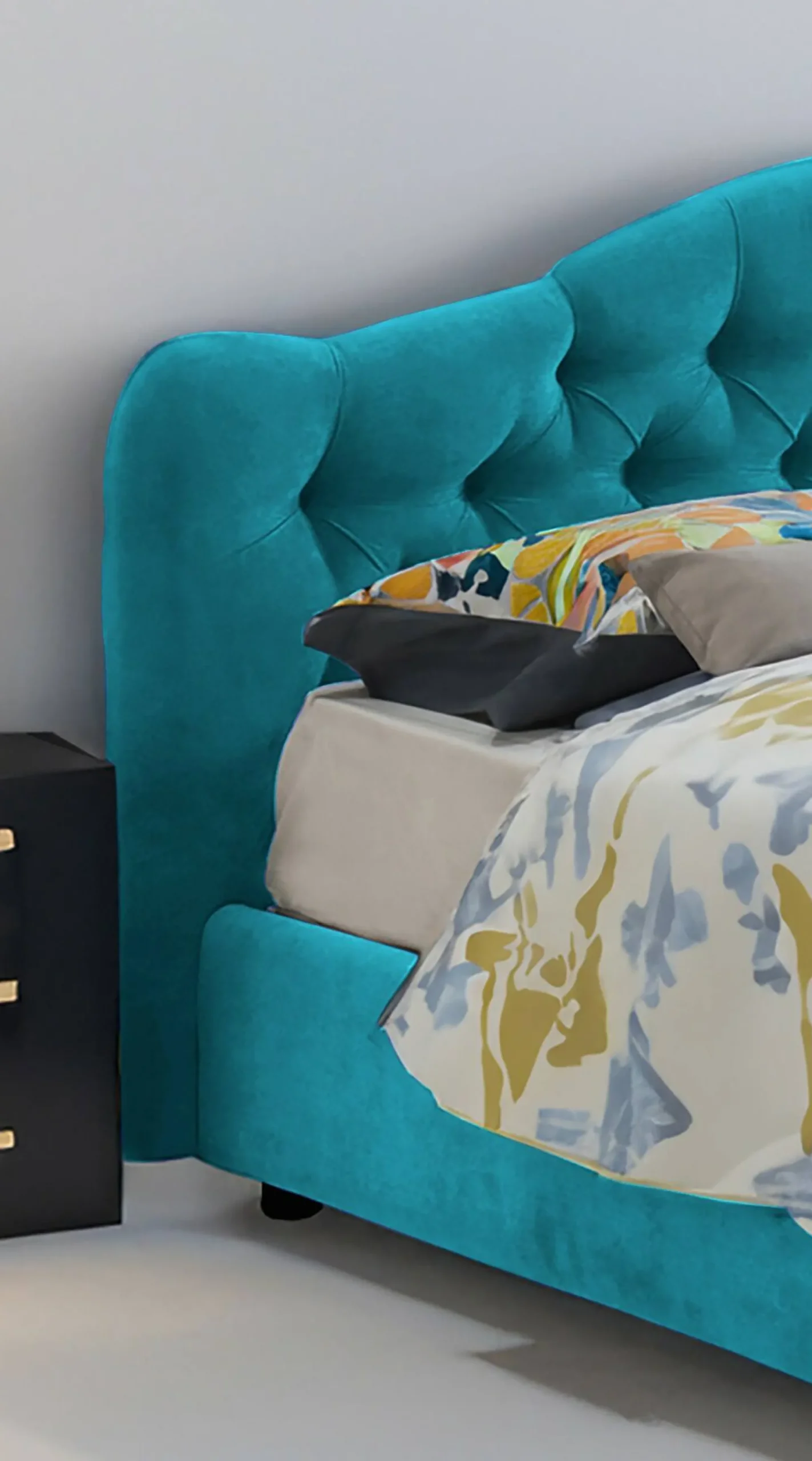 Letto matrimoniale Alfer, Con materasso Cm 160x200 incluso,<Dmora Best Sale