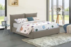 Letto matrimoniale Alizarin, adatto per materasso Cm 160x190,<Dmora Cheap