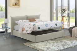 Letto matrimoniale Alizarin, adatto per materasso Cm 160x190,<Dmora Online