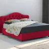 Letto matrimoniale Allik, Con materasso Cm 160x190 incluso,<Dmora Outlet