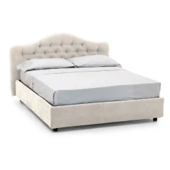 Letto matrimoniale Allik, Con materasso Cm 160x190 incluso,<Dmora Store