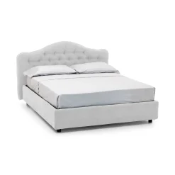 Letto matrimoniale Allik, Con materasso Cm 160x190 incluso,<Dmora Store