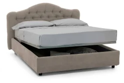 Letto matrimoniale Allik, Con materasso Cm 160x190 incluso,<Dmora Store
