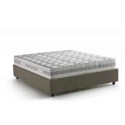 Letto matrimoniale Aluin, con materasso Cm 160x200 incluso,<Dmora Outlet