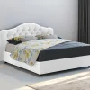 Letto matrimoniale Aly, Adatto a materasso Cm 160x200,<Dmora Fashion