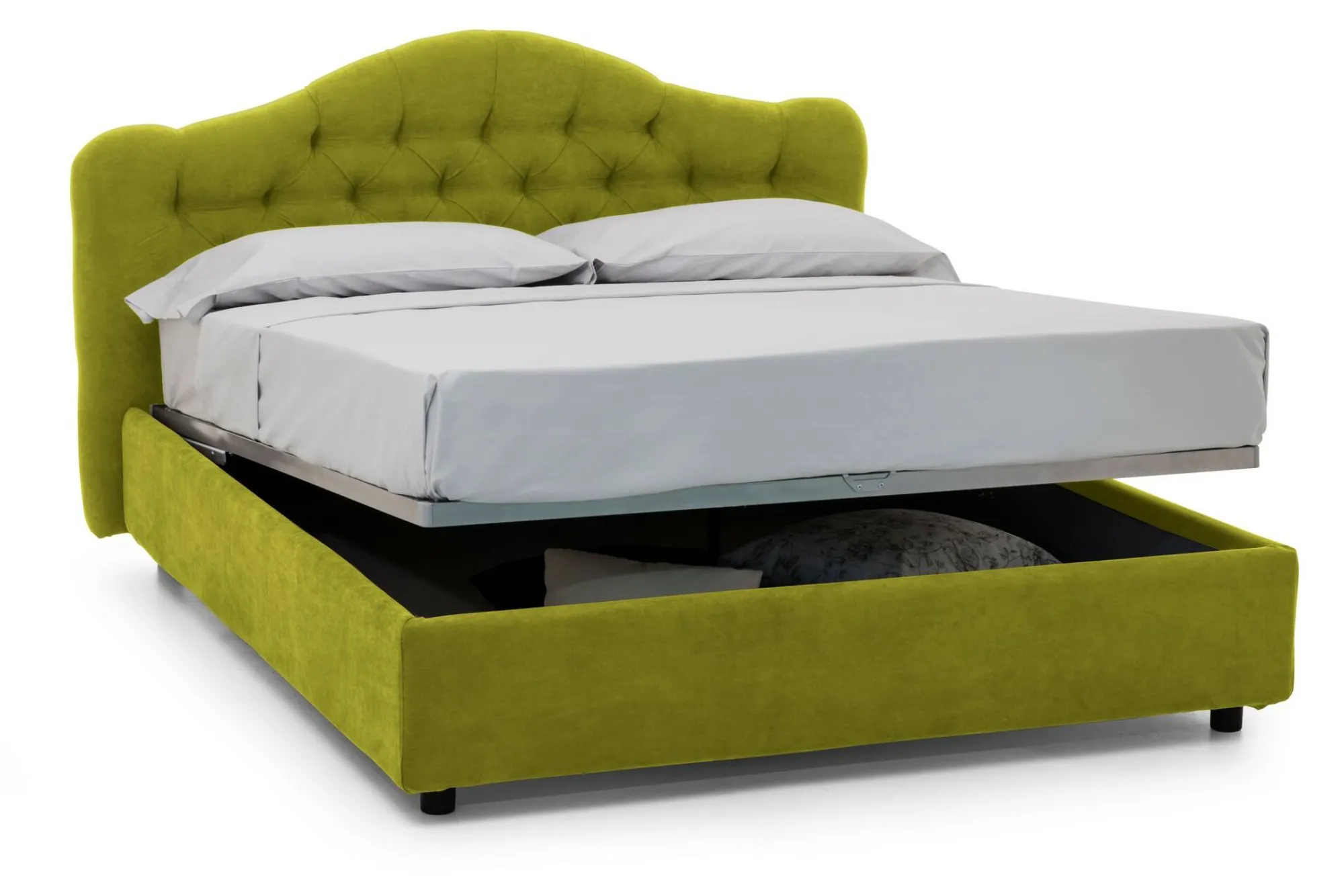 Letto matrimoniale Aly, Adatto a materasso Cm 160x200,<Dmora Clearance