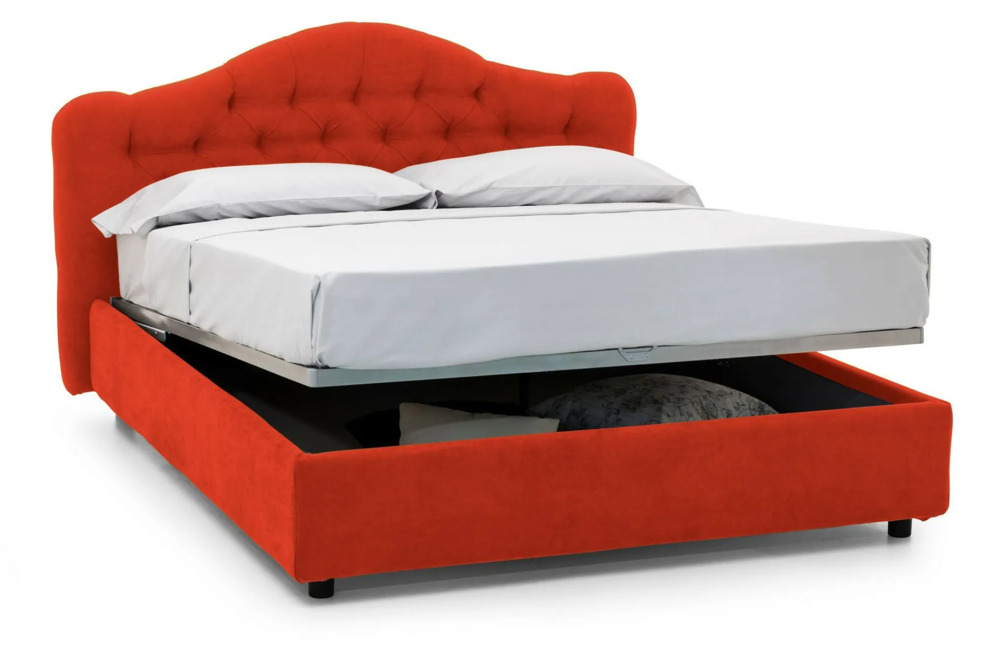 Letto matrimoniale Aly, Adatto a materasso Cm 160x200,<Dmora Online