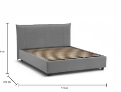 Letto matrimoniale Ambassador, adatto per materasso Cm 160x200,<Dmora Outlet