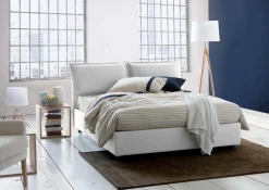 Letto matrimoniale Amelinda, con materasso Cm 160x190 incluso,<Dmora New