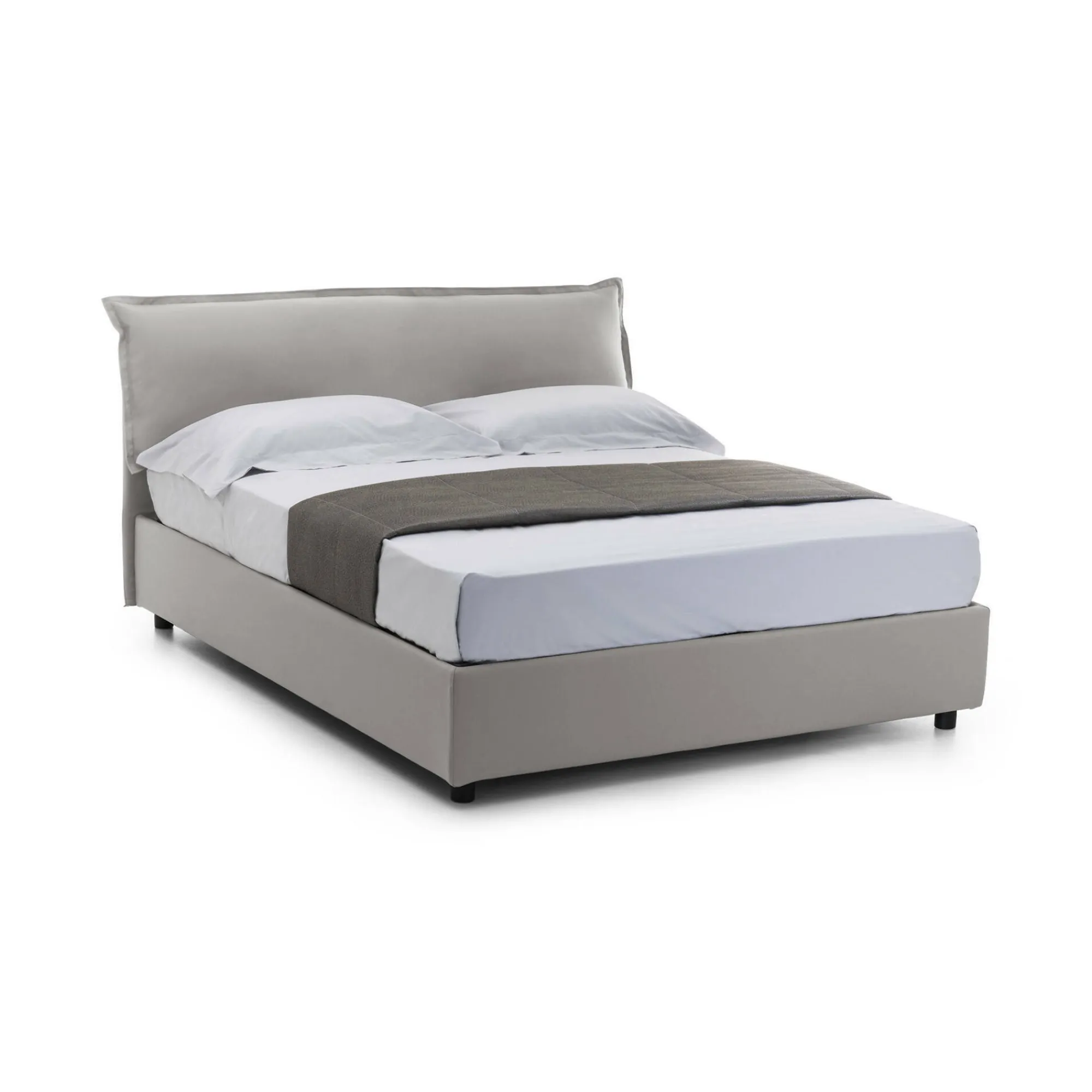 Letto matrimoniale Amilcare, con materasso 160x190 Cm incluso,<Dmora Flash Sale