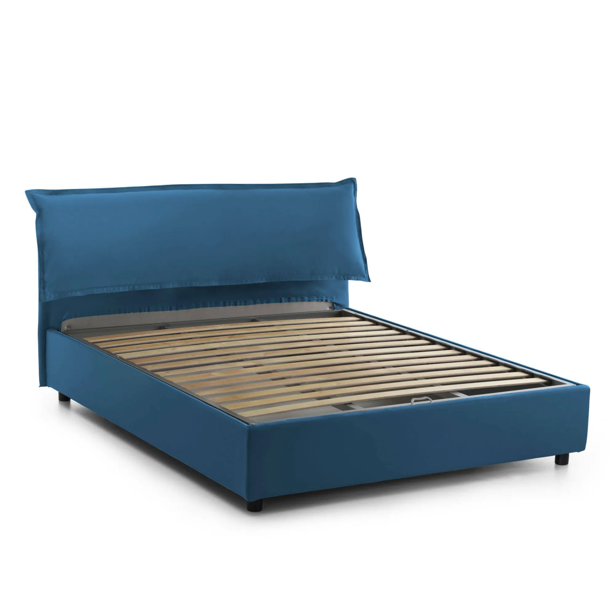 Letto matrimoniale Amilcare, con materasso 160x190 Cm incluso,<Dmora Cheap